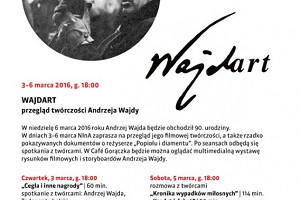 „Wajdart” – filmy i wystawa na 90. urodziny Andrzeja Wajdy w NInA