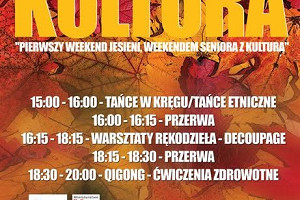 Akcja 60+ KULTURA – weekend seniora z kulturą