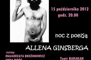 Dramatorium: noc z poezją Allena Ginsberga