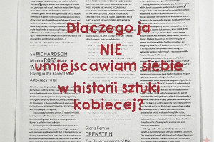 Czy feminizm w sztuce jest nam ciągle potrzebny?