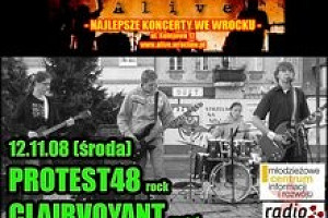 Koncert Protest 48 i Clairvoyant - promocja młodych twórców.